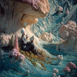 **<https://s.mj.run/2BuvFHsAoq4> Cotton Clouds Paint a Scene of an Old Man Relaxing in the Forest Drinking some Tea, Looking over a book containing Fluvioglacial-Outwash-Plaines Craft-World Hyper-RealityMash --ar 3:2 --v 7.0** - Image #3 <@426654487248109579>