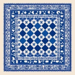 **create Printed Silk Check Foulard pattern in blue and white background --v 7.0** - Upscaled by <@1013652600119373834> (fast)