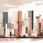 **conceptual illustration of paused construction site with planning documents, infrastructure planning, thoughtful development approach, muted professional color palette --ar 4:3** - Image #3 <@794327127260266516>