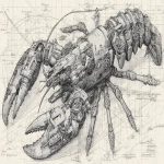 **steampunk mechanical technolobster, weaponized, armored, ready to war in a festive holiday crustacean --ar 16:9 --profile sw3hfp8 --v 7.0** - Image #2 <@1054482006731395092>