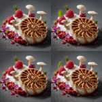 **An ammonite amanita dessert. French haute cuisine. Cuisine photography. --v 7.0** - Variations (Region) by <@1052958752749387917> (relaxed)
-# Create, explore, and organize on [midjourney.com](<https://midjourney.com/imagine?from_discord=1>)