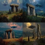 **a megalithic temple structure on an ancient British plain, aliens meeting with humans, first contact, spaceship, druids --ar 16:9 --v 7.0 --p abselo2** - <@1262540339911200810> (relaxed)
-# Create, explore, and organize on [midjourney.com](<https://midjourney.com/imagine?from_discord=1>)