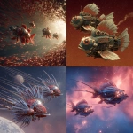 **Warp-drive using Lionfish batteries swooshes between two red dwarves carrying shields and clubs.** - <@639231094968942592> (relaxed)
-# Create, explore, and organize on [midjourney.com](<https://midjourney.com/imagine?from_discord=1>)