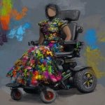 **graffiti motorized wheelchair and disability accessible fashion design sketch --ar 3:4 --p djcuvnt** - Image #3 <@948741381743083580>
