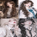 **A woman, wearing sweet campus style clothes, gesturing to the camera, delicate facial features, long eyelashes, beautiful eyes, light-colored pupils, light-colored long hair, slightly curly ends, gradient at the ends, tall figure, looking at the camera, sweet, the background is campus, the style is biased towards Japanese comics, semi-realistic, extreme skin texture, 8K ultra-clear picture, . --s 600 --niji 6 --ar 9:16 --p po6iqdp 2sfydv1 --raw** - <@1297408854149169244> (fast)