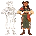 **bipoc fashion design sketch --niji 7 --ar 3:4** - Image #3 <@948741381743083580>