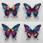 **dark watercolor butterfly , white background , abstract and dark color , splash of color --s 250** - Variations (Strong) by <@1087918721076564069> (fast)
-# Create, explore, and organize on [midjourney.com](<https://midjourney.com/imagine?from_discord=1>)
