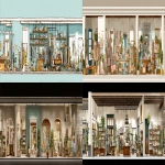 **flat elevation appearel for woman retail store interior similar to anthropologie with home goods and clothing --ar 5:1** - <@1173644971937636354> (fast)