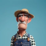 **cartoon character, farmer, wears a traditional farmers outfit, pixar artstyle --v 7.0** - Image #2 <@798906196995997708>