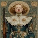**Star Wars reimagined in the style of belle epoque --v 7.0 --ar 3:4 --s 750 --exp 40 --c 25** - Image #2 <@419578677106311168>