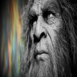 **Monochronolith is a mysterious concept Neanderthalensis creature living in the Neolithic Era, with a lyrical, ancient or mythic flair, sci-fi/material element version, more epic and timeless, giving it a feminine/organic tone, evokes evolution or a reboot, with slight motion blur and long exposure, ray-traced ambient, techno distorted, unreal engine 5, 7-color gradient, freehand drawn, black and white ambient occlusion map --s 400 --c 30 --q 4 --p 4x7uqag jh81ly1 --ar 295:166 --no text, words, font --sref <https://s.mj.run/LZxb71q8hqs>** - Image #1 <@1059634795207991457>