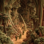 **alien chorus on the opalized wood elves forest --v 7.0** - Upscaled by <@405548268966117377> (fast)