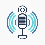 **Icon-only modern logo mark for an AI microphone system. In the center, a simple side-view or front-view microphone icon with a minimal stand. From the microphone head, 2-3 concentric circular waves radiate outward, like radar or sound waves, forming a balanced, circular composition. Geometric, flat vector, clean lines, with a cool tech palette such as charcoal gray and cyan. No gradients, no 3D, no shadows, light neutral background. No text, no letters, no initials, no numbers, no words, only the microphone and abstract waves. --v 6.0** - Image #1 <@799616109191757844>