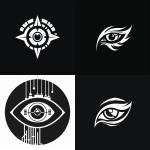 **Robot eye logo black and white ultra minimalist --v 6.0** - <@973330210588082186> (fast)