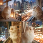 **the prettiest cutest cream-point Persian cat watching tanabata from the window at his luxury penthouse apartment in Saudi Arabia** - <@538878031226470440> (relaxed)