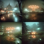 **haunted house at the amusement park, fog, reversal shot ISO 50, night, autumn, wet weather, bright floodlight, USSR style, shooting outside, --ar 9:16 --sref <https://s.mj.run/u2AWzpdxBoQ> --v 7.0 --s 750 --raw** - <@670940187462729728> (fast)
-# Create, explore, and organize on [midjourney.com](<https://midjourney.com/imagine?from_discord=1>)