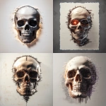 **Parallel proximity lighting:: !pixel beads === Telomere homunculus≠graphite on parchment, fine line drawing, telomere skull, bizarre, eerie, master technique --v 6.1 --sref <https://s.mj.run/4cMtYk9efD4>** - Remix (Strong) by <@548015168957972483> (fast)