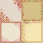 **simple, graphic design: light gold-color background , color blocked, border featuring solid color candy canes, stars, flowers** - <@1074888048279552010> (fast)