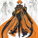**original anime character, [concept], high-angle downward shot showcasing form and clothing detail, full body readable; hand-drawn anime style, thick bold outlines, cel-shading, visible sketch lines, crosshatching; fully colored cel-anime palette, vibrant tones; clear line art, uncluttered background; [costume], [expression]; ultra-detailed, sharp focus --niji 6 --s 250 --no grayscale, photorealism, 3d render, bloom, text, watermark --raw** - Image #3 <@266429059049848832>