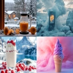 **Polar vortex, God’s magical blender, making ice cream and smoothie --chaos 25 --ar 3:2 --stylize 400 --v 6.1** - <@1010963827053043793> (relaxed)