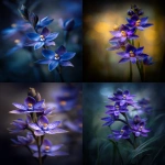 **Spotted sun orchids (Thelymitra ixioides), close-up, depth of field, blurry background, bold colours, cinematic lighting, artistic composition --ar 2:3 --v 7.0** - <@696956474584334417> (fast)