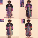 **fashion design sketch colorful pareidolia photograph --niji 7 --ar 3:4 --sref 7337 696968 73 --sv 4 --stylize 1000** - Variations (Strong) by <@948741381743083580> (relaxed)