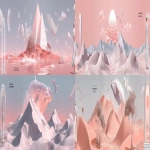 **<https://s.mj.run/N-kd0ypkQUw> minimal illustrate 2d3d pale pink desert --ar 44:7** - <@1117988865903448218> (fast)
