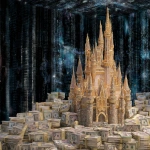 **A castle with stacks of dollar bills made of crystal gold, the background is a digital world. --ar 3:2** - Image #4 <@1029252550395969647>