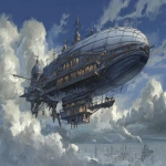 **AN AIRSHIP NAMED COLONNADES --ar 7:5 --v 7.0 --raw** - Image #3 <@1071135204846096475>