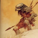 **Yautja Predator draugr soldier, illustration by Frank Frazetta --ar 3:4 --v 7.0** - Image #3 <@1071437900610293863>