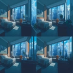 **Background, landscape image with an aspect ratio of 16:9, background for an ADV game, image of a hotel room in an urban area located between buildings --ar 3:2** - Pan Right by <@280276404451540994> (fast)
-# Create, explore, and organize on [midjourney.com](<https://midjourney.com/imagine?from_discord=1>)