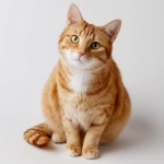 **an all-ginger male cat, with a plain white background, suitable for a storybook** - Image #1 <@1179132387645464712>