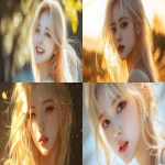 **Blond hair korean young women, gold, happy, pretty, cute --v 6.1 --ar 16:9** - <@1136199270224117860> (fast)