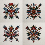 **A traditional old shcool tattoo design, white background** - Variations (Strong) by <@1289925671455559733> (fast)
-# Create, explore, and organize on [midjourney.com](<https://midjourney.com/imagine?from_discord=1>)