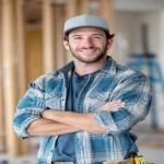 **home improvement contractor smiling at the camera --ar 2:3** - Image #4 <@895073519526871042>