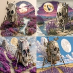 **<https://s.mj.run/G5UBoZ2ymAI> <https://s.mj.run/mu-QvwTpcWU> lavender lunar lander long lost lunacy languish large lord longingh --chaos 55 --ar 16:9 --profile wnzeh5m --stylize 710 --v 7.0** - Remix (Strong) by <@246480551605698561> (relaxed)