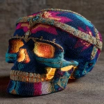 **patchwork beads telomere skull glowing LED Native American --s 250 --v 7.0 --ar 3:4** - Image #3 <@974789918188535848>
