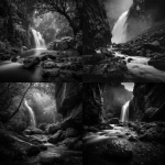 **waterfall black and white photography --v 7.0** - <@819073620625981460> (fast)