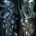 **dvd screengrab of the interior of an abandoned, dystopian, futuristic building, designed by zaha hadid, with many staircases and circular rooms, viewed from above, in the 2049 movie directed by denis villeneuve, with kubrick-inspired cinematography. --ar 72:35** - <@554549579131912202> (fast)
-# Create, explore, and organize on [midjourney.com](<https://midjourney.com/imagine?from_discord=1>)