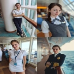 **iPhone photo of a woman in a cruise ship crew uniform, 25 years old, beautiful, full-length --ar 3:4 --s 50 --raw --v 7.0** - <@1264344222698307735> (fast, stealth)