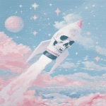 **☠️🚀👾💫🌟🌌🌠 --sref 6035664444 --sw 1000 --exp 100 --stylize 1000 --ar 4:5 --q 4** - Image #1 <@948741381743083580>