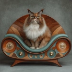**mid-century modern cat Tweaker --exp 50 --s 250 --v 7.0** - Image #2 <@974789918188535848>