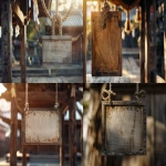 **A traditional Japanese ema (wooden wishing plaque) hanging at a Shinto shrine, blank space in the center for writing wishes, surrounded by wooden textures, delicate rope, soft warm sunlight, serene spiritual atmosphere, highly detailed, realistic photography, subtle barnacle motif on the frame --ar 3:2 --v 6.0** - <@1027927772519211120> (relaxed)
-# Create, explore, and organize on [midjourney.com](<https://midjourney.com/imagine?from_discord=1>)