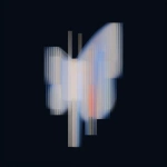 **18h 3D render, Forside-style fine-art surrealism inspired by Neo-Plasticism. A butterfly reimagined through pure geometric balance its wings unfold like translucent architectural planes of light and shadow. The left wing radiates luminous white and deep black in vertical order, while the right wing holds quiet horizontal bands of spectral color (red, blue, yellow). The organic veins dissolve into crystalline lines of perfect proportion, transforming natural symmetry into abstract discipline. No background, only a black void filled with silent luminosity, where motion is replaced by equilibrium. The butterfly becomes a floating cathedral of geometry a hymn of stillness, balance, and divine order within the sublime. --ar 3:4 --raw --profile 57e8bjg --stylize 360 --v 7.0** - Upscaled by <@1233018167018917952> (fast)