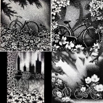 **Amsterdam is overgrown with flowers, bicycles consumed by blooms --sref <https://s.mj.run/0rcTwewJpkk>** - <@1122819730328277073> (fast)