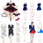 **fashion design sketch --niji 7 --ar 3:4 --weird 1000** - <@948741381743083580> (relaxed)