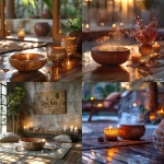 **Realistic image of a softly lit meditation space with a wooden sound bowl beside two silver tuning forks, a small burning candle reflecting golden light on polished wood, faint mist in the air, and a sense of stillness and sacred calm no people, natural tones, and gentle atmosphere. --v 6.0 --s 750** - <@1090630909448949831> (fast)
-# Create, explore, and organize on [midjourney.com](<https://midjourney.com/imagine?from_discord=1>)