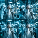 **photo, photo real, realism, film photo, 35mm, film grain, fujifilm, portrait, F1.4, Natural light, dramatic light, modern, reflections, science, white and bright color pallette, a woman engineer in a semiconductor clean room holding up a new microchip design, cinematic, --ar 16:9** - Zoom Out by <@947348620636729354> (fast)
-# Create, explore, and organize on [midjourney.com](<https://midjourney.com/imagine?from_discord=1>)