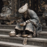 **aged beggar enjoying xiaolongbao on the steps of a temple, highly detailed, --v 7.0** - Image #1 <@559099678189289495>