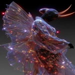 **the horned black winged lavender kimono queen spinning around the stars of light, she might be the one i take tonight --ar 2:3 --sref 2538114577 1717166573 --sv 4 --s 666 --v 7.0** - Image #1 <@788265797444173834>